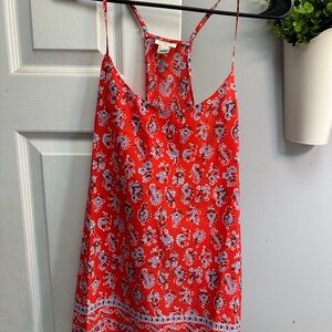 Red Paisley Women's Top